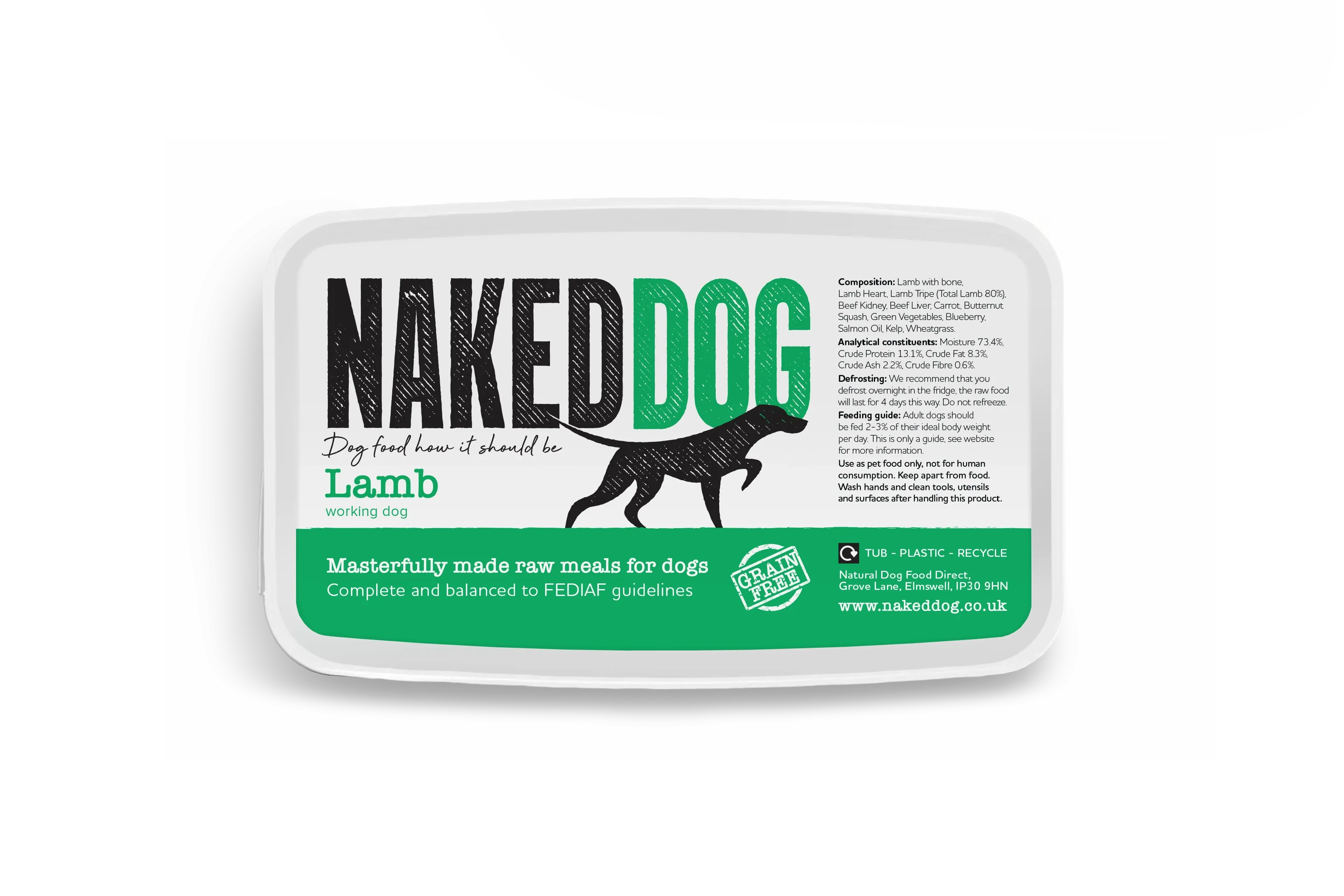 NAKEDDOG Original Lamb 500g