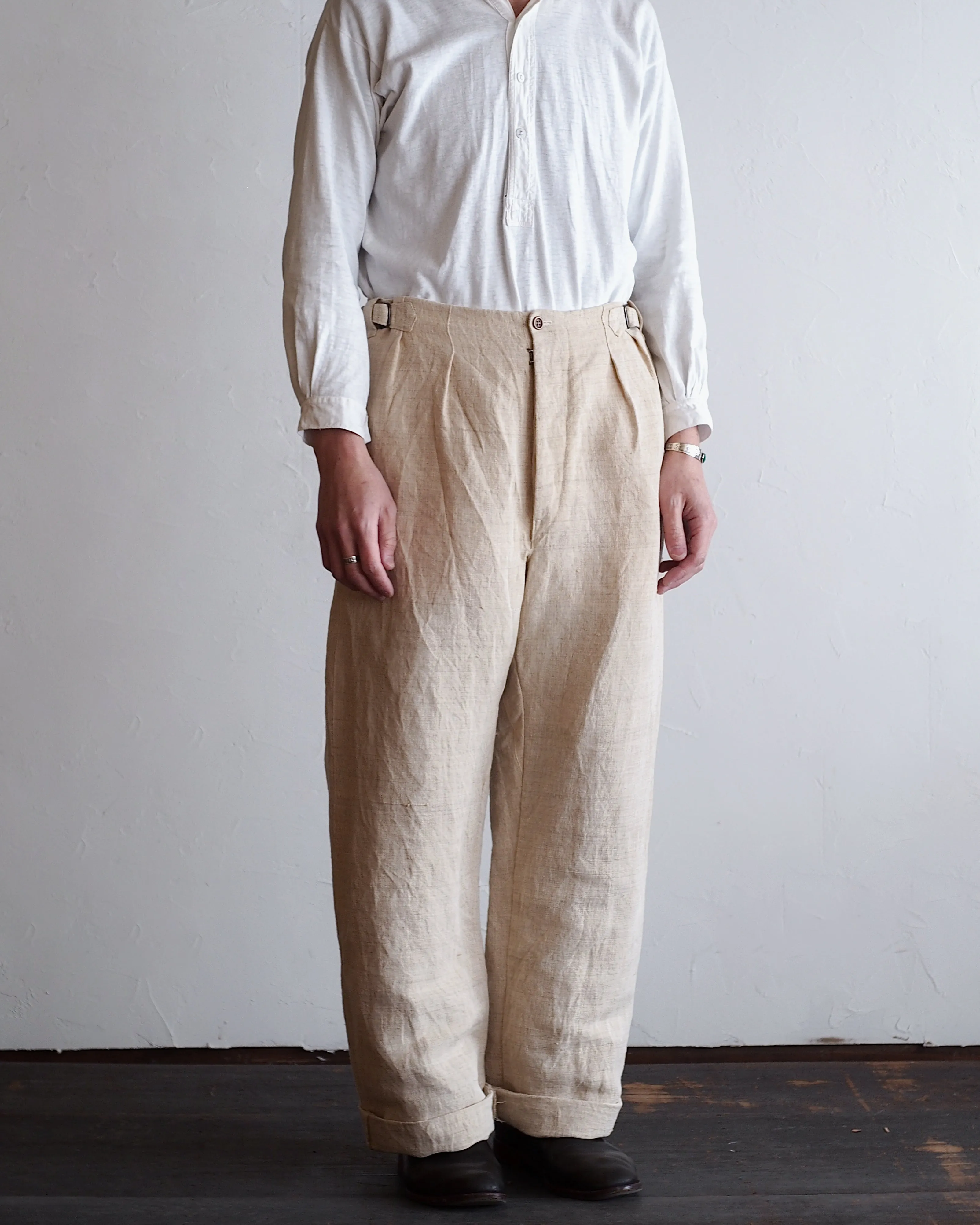 NORA WORK PANTS~japan old cotton/hemp