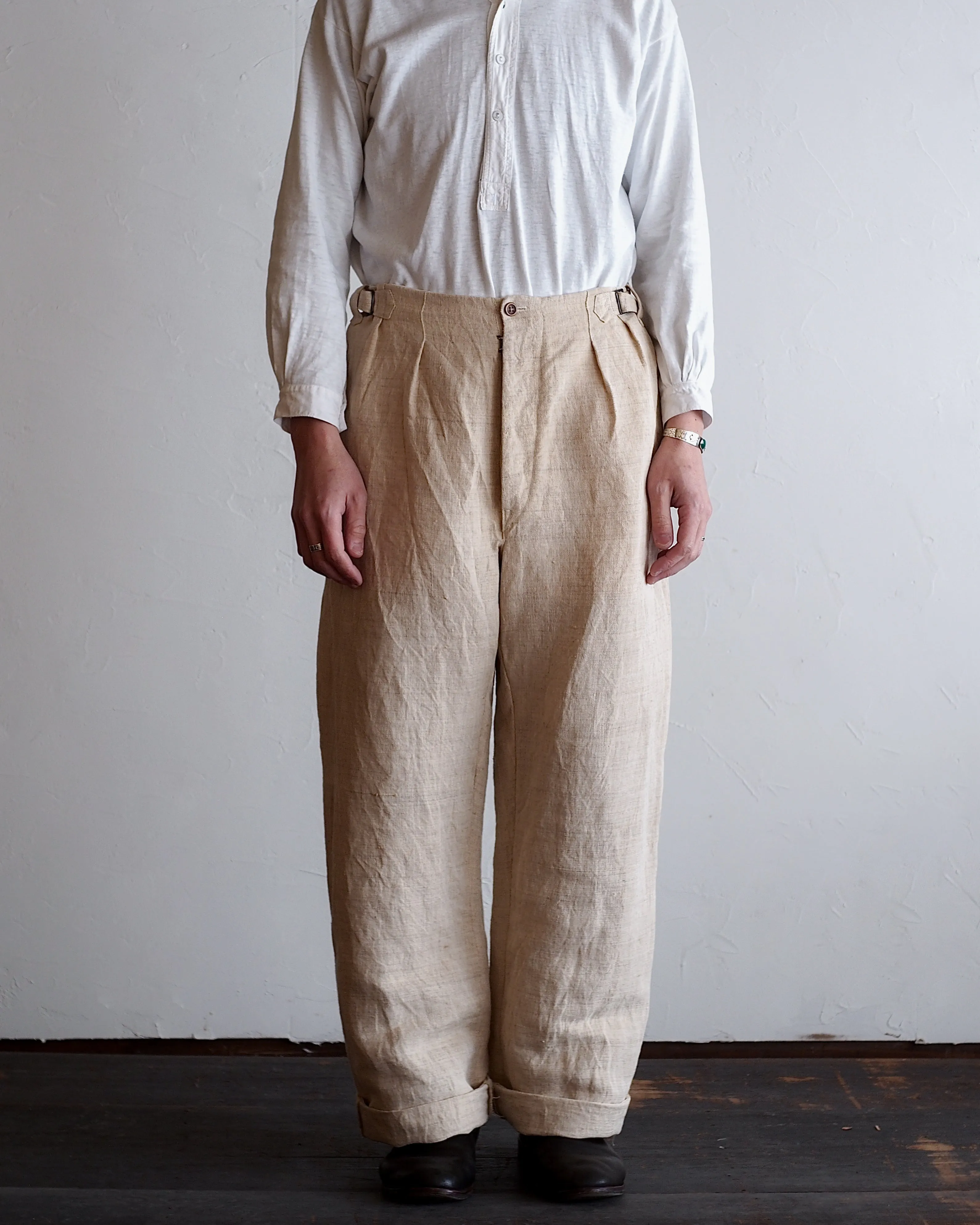 NORA WORK PANTS~japan old cotton/hemp