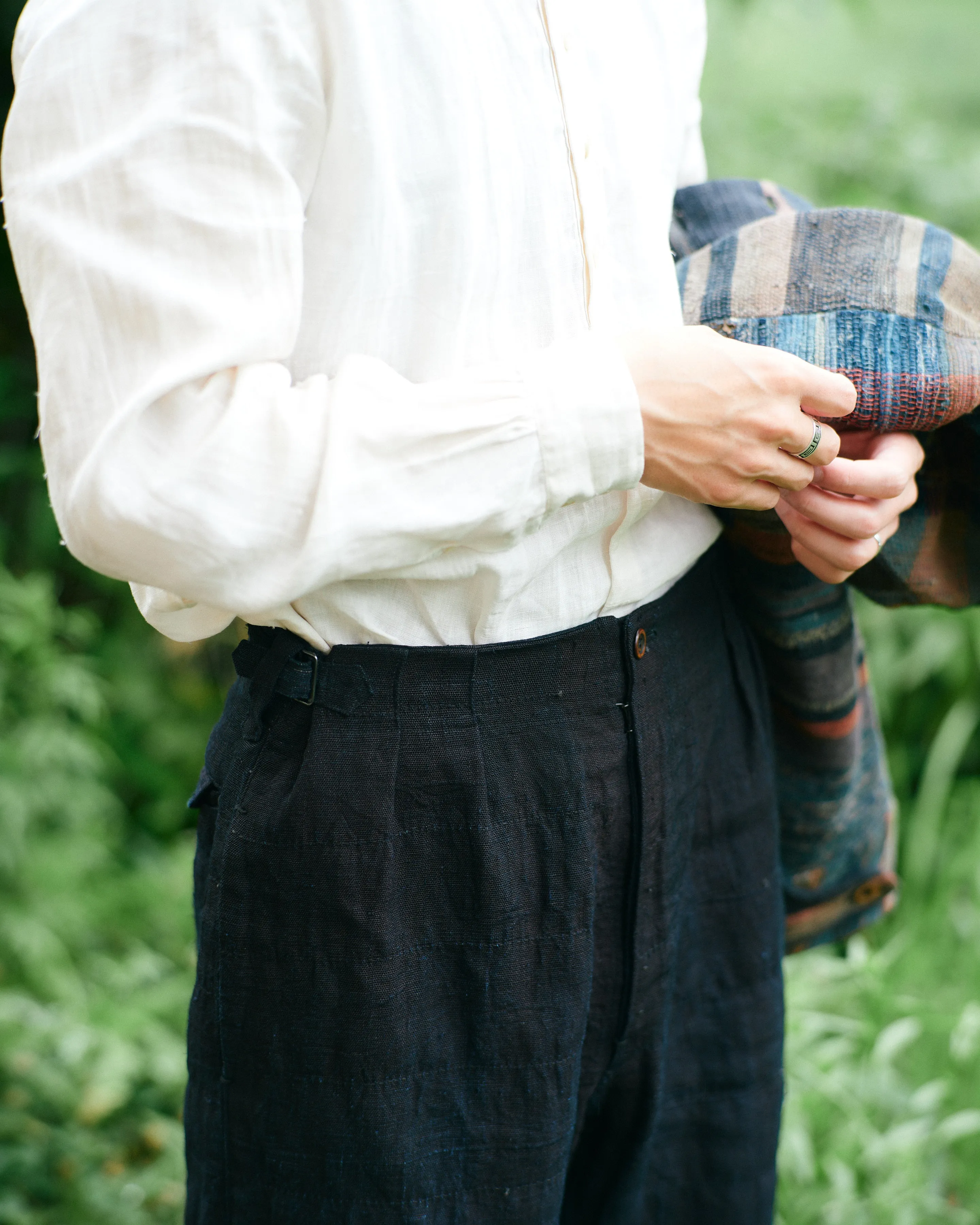 NORA WORK PANTS~japan old hemp fabric~南部麻 刺子