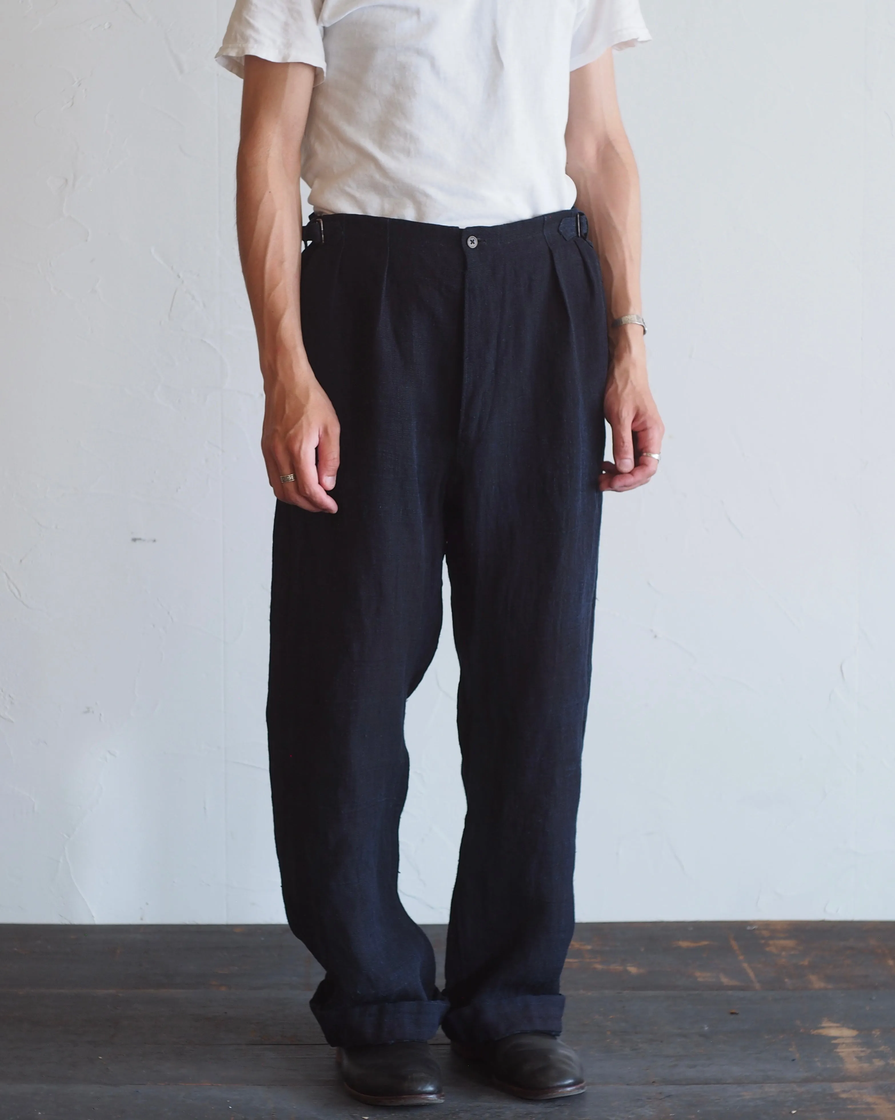 NORA WORK PANTS~japan old hemp fabric~南部麻