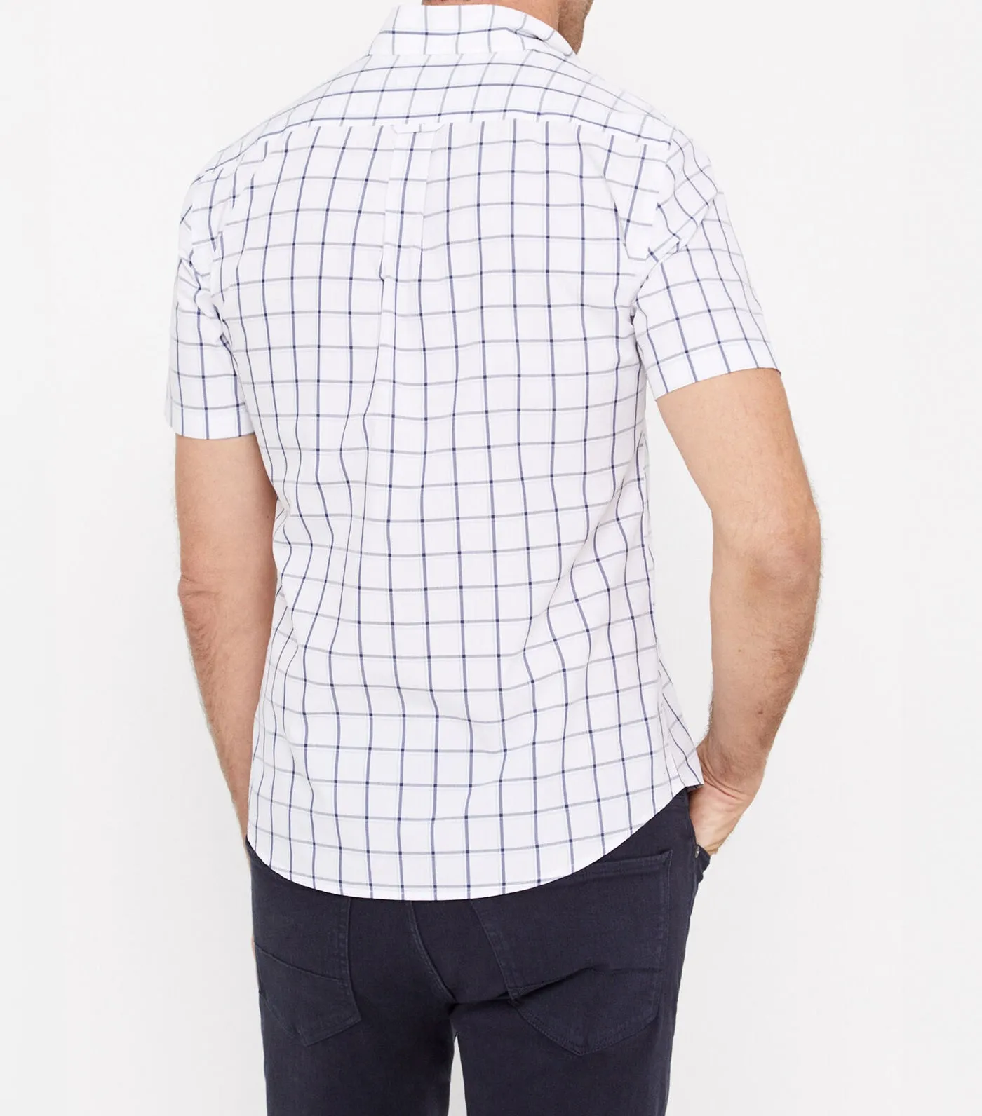 Oxford Check Shirt Light Blue