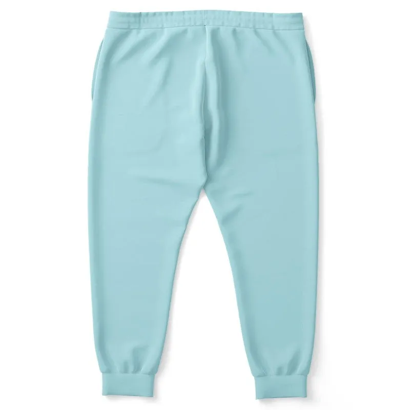 Pale Pastel Warm Cyan Joggers | Unisex | with PLUS sizes | Bright Pale Pastel Warm Cyan | C30M0Y8K0