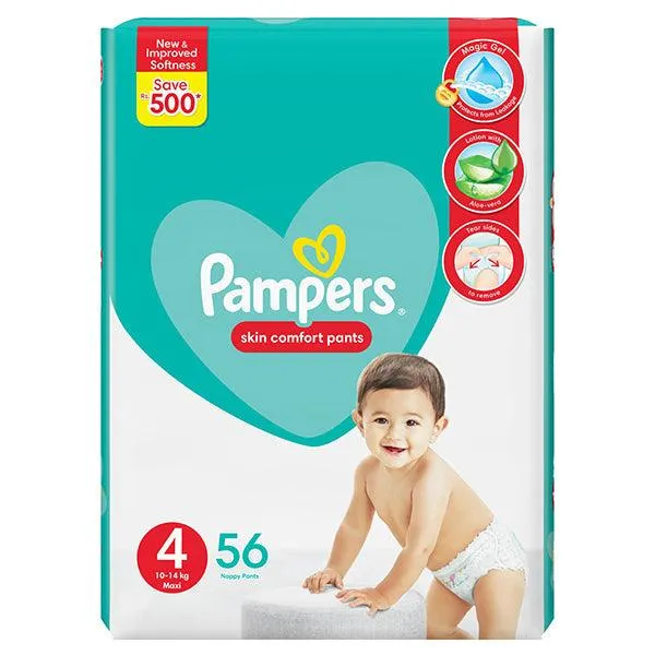 PAMPER PANTS 10-14KG EXTRA LARGE SIZE 4 56 DIAPERS