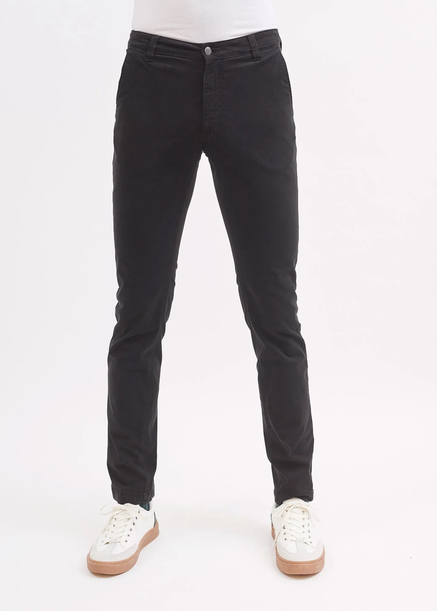 Pantalon chino Voile Hiver - en coton stretch (NOIR)