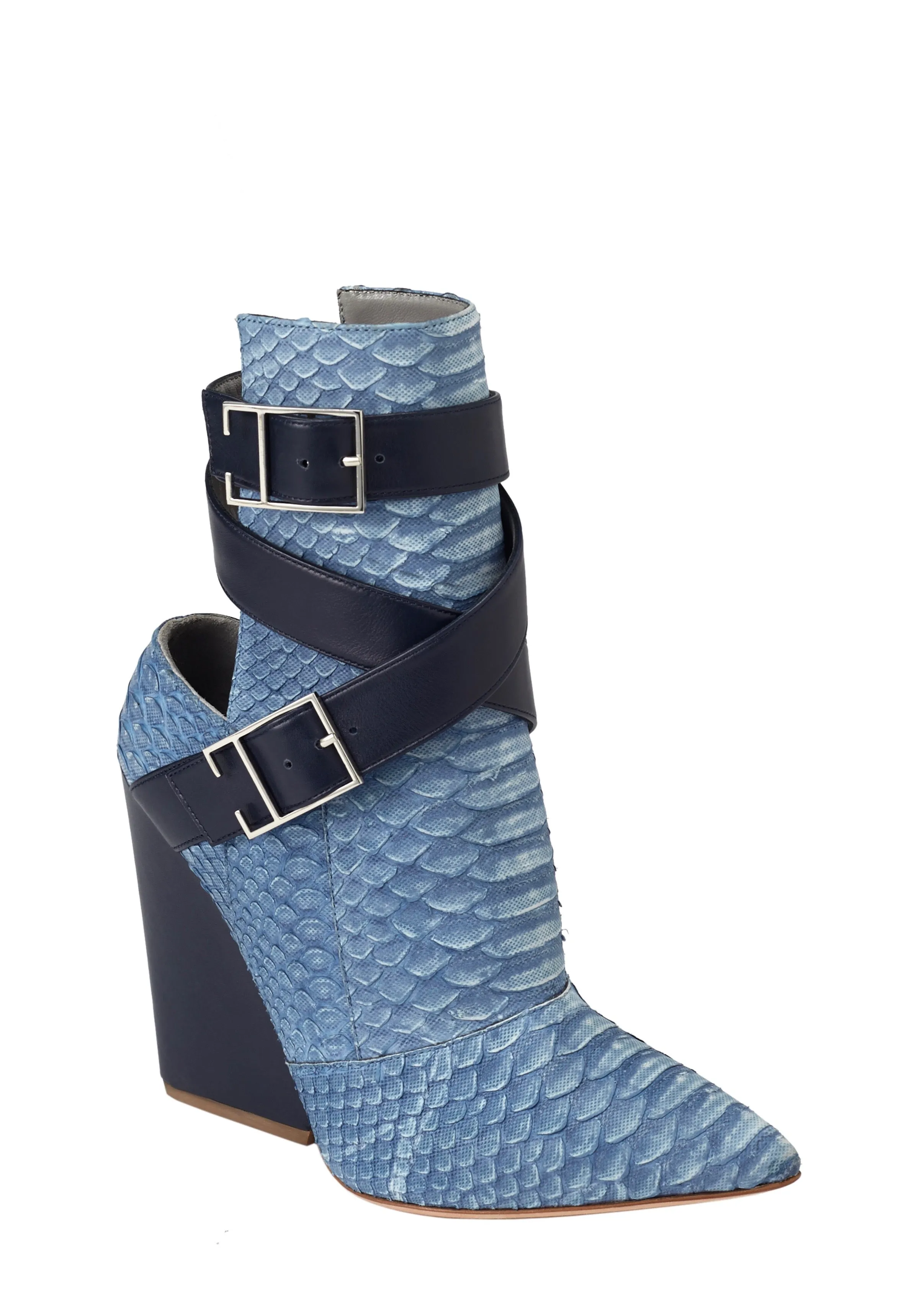 PATMOS BLUE PYTHON BOOTIES