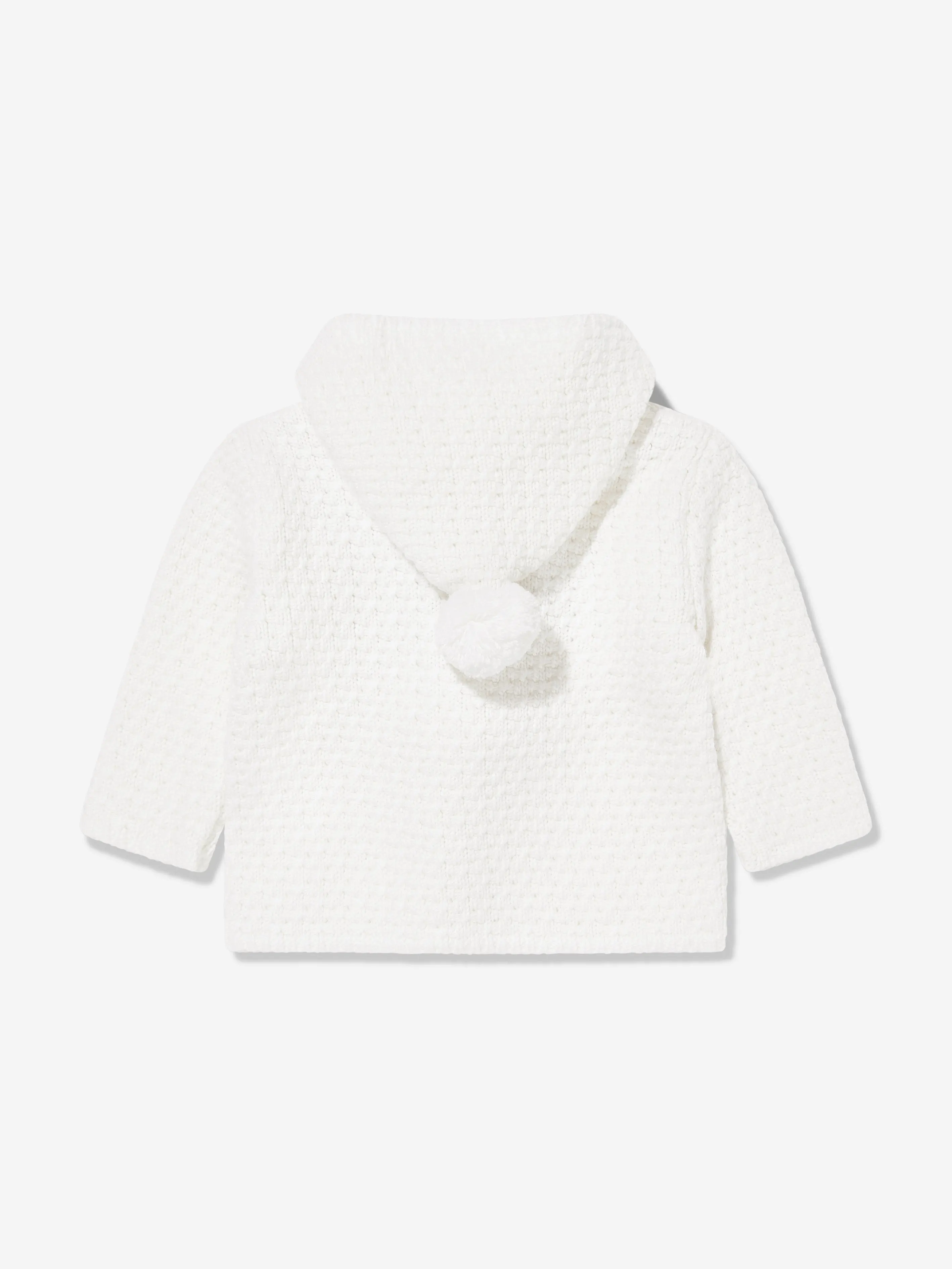 Paz Rodriguez Baby Wool Knitted Coat in Ivory