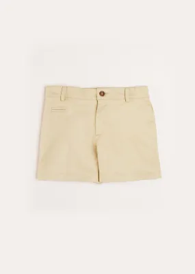 Plain Chino Shorts in Camel (4-10yrs)