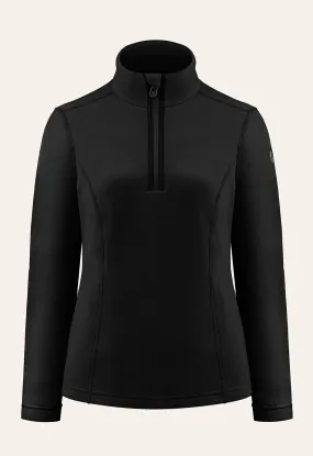 Poivre Blanc Micro Fleece Sweater in Black