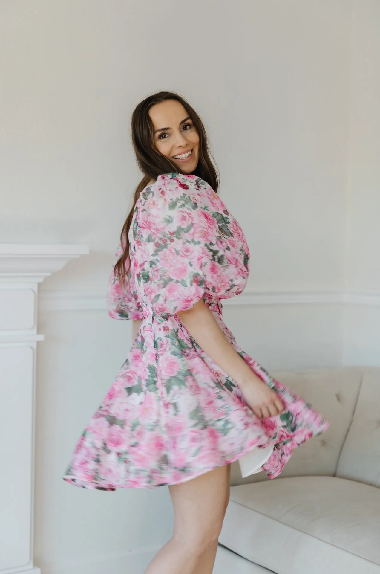 Polina Floral Organza Dress