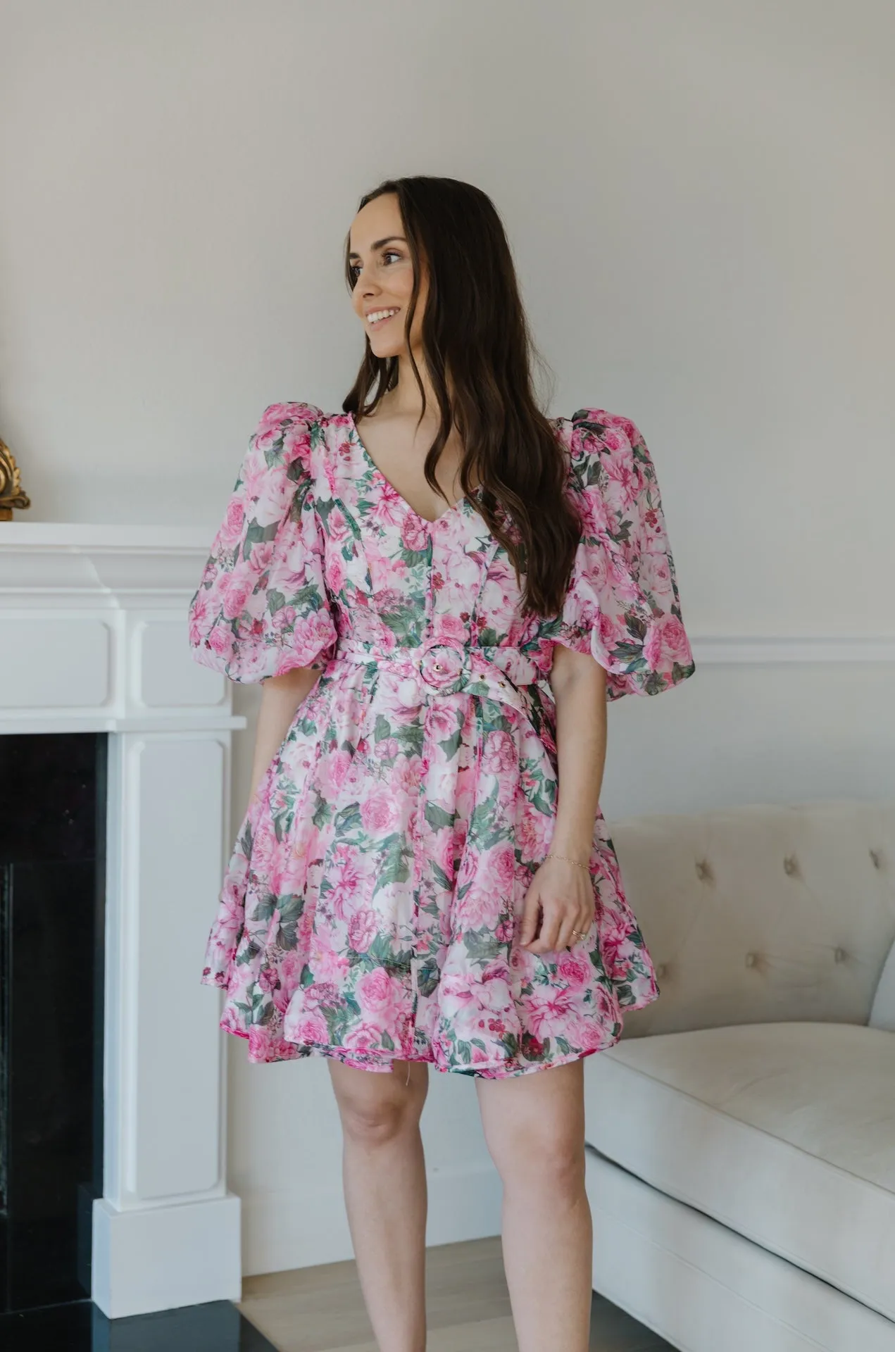 Polina Floral Organza Dress