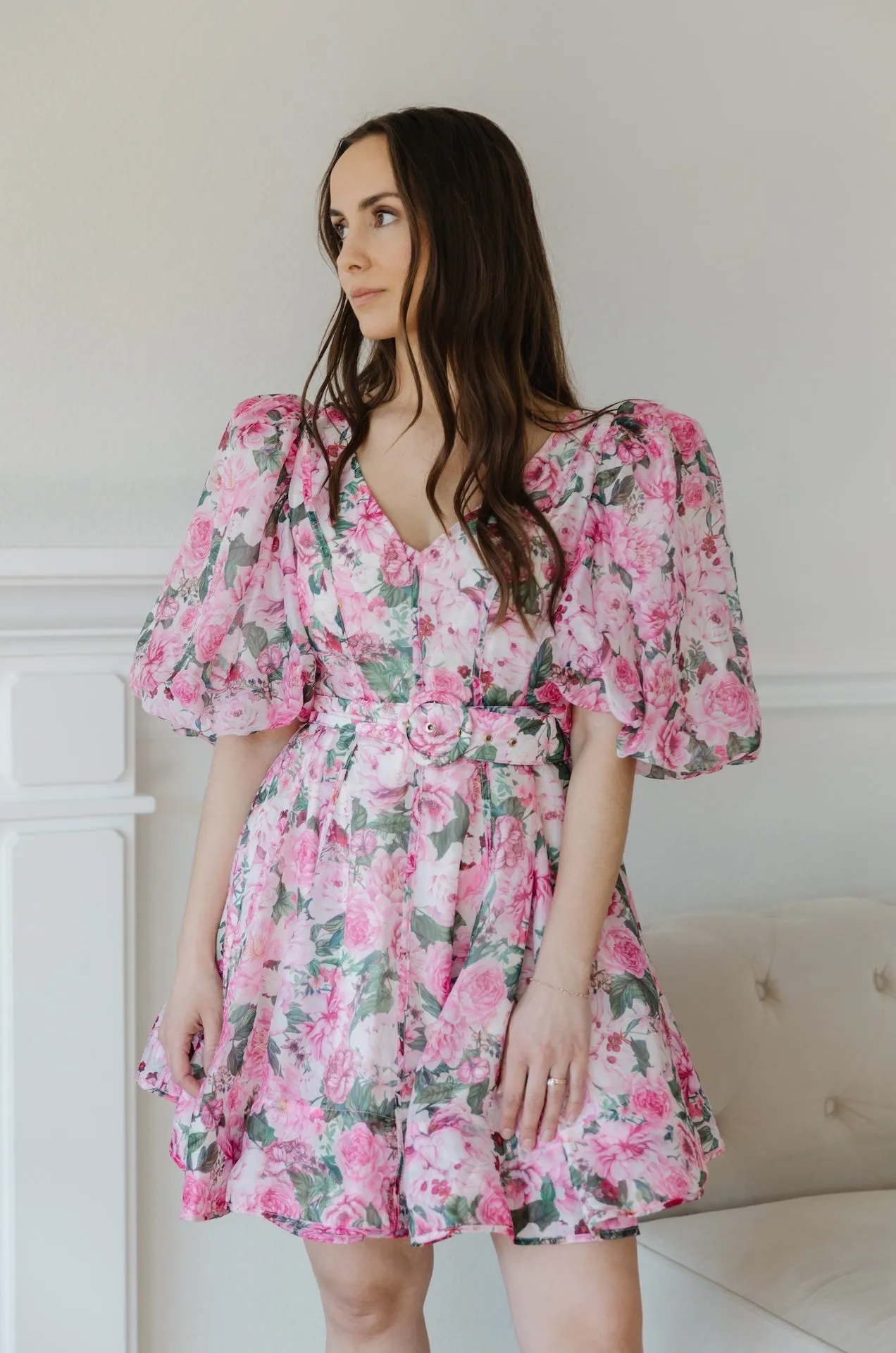 Polina Floral Organza Dress