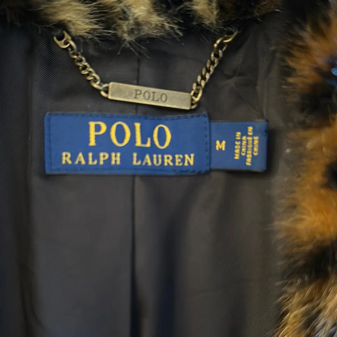 POLO RALPH LAUREN FAUX FUR JACKET // SIZE MEDIUM