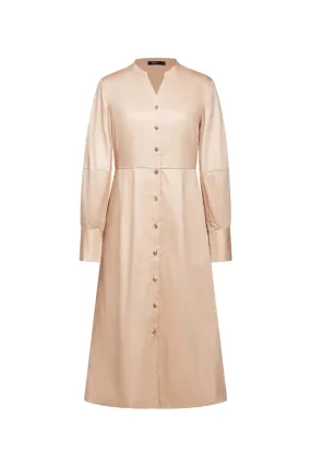 Puff Sleeve Shirt Dress