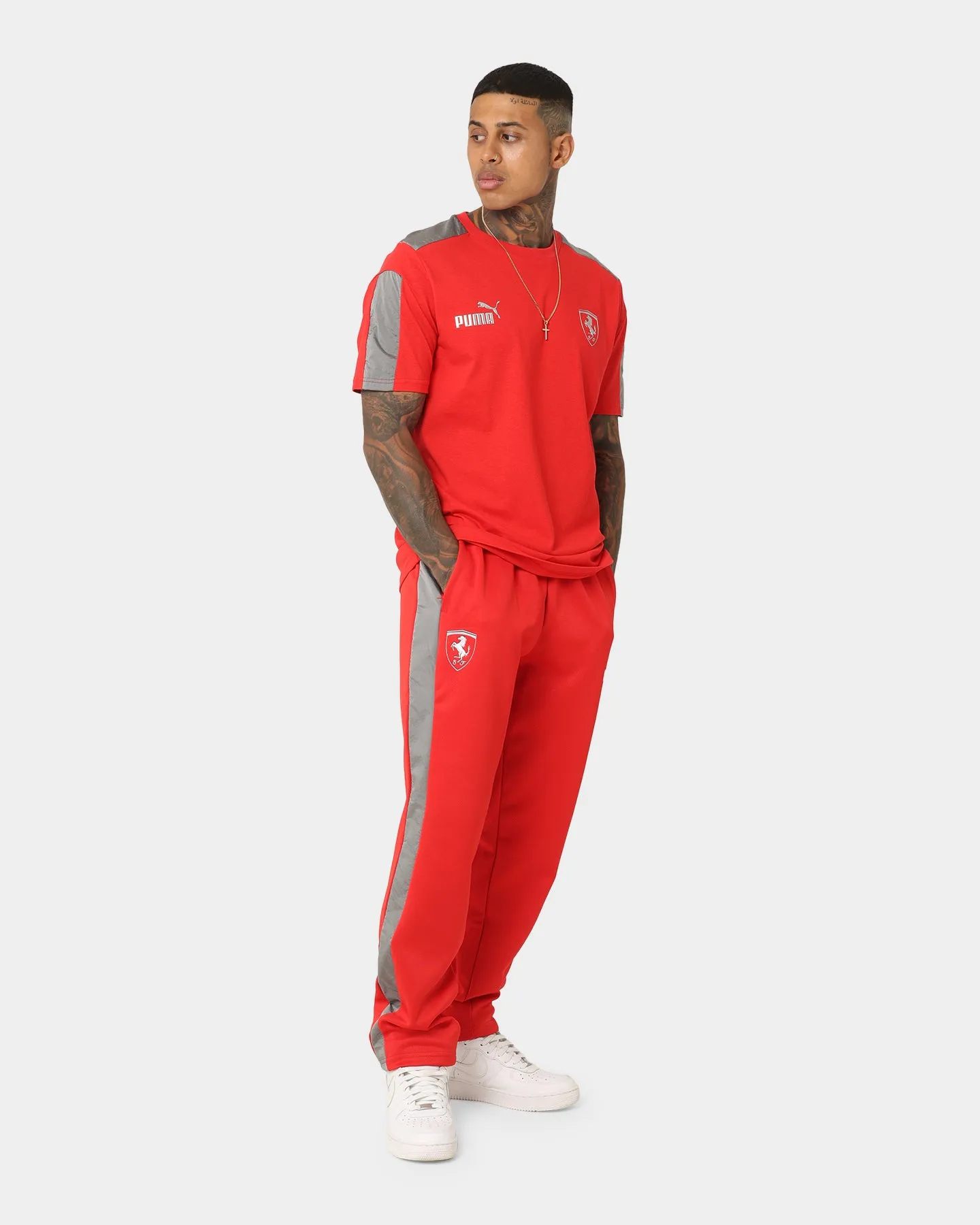 Puma X Ferrari Motorsports Race MT7 Monochrome Pants Rosso Corsa