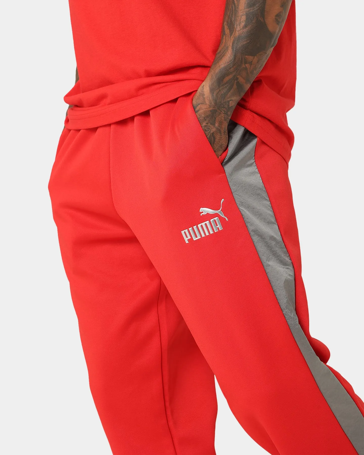 Puma X Ferrari Motorsports Race MT7 Monochrome Pants Rosso Corsa