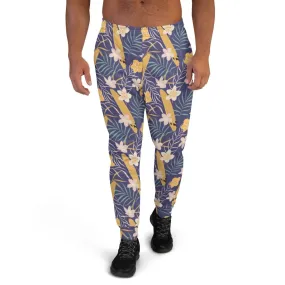 Purple Tropical Flower Men's Street Joggers