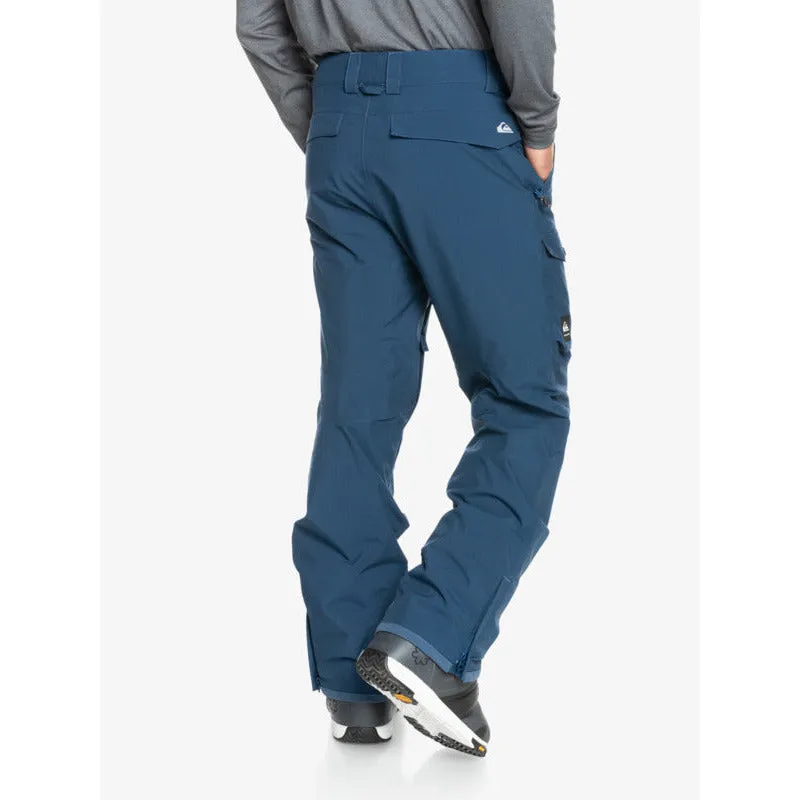 Quiksilver Mens Utility Snow Pant- Blue