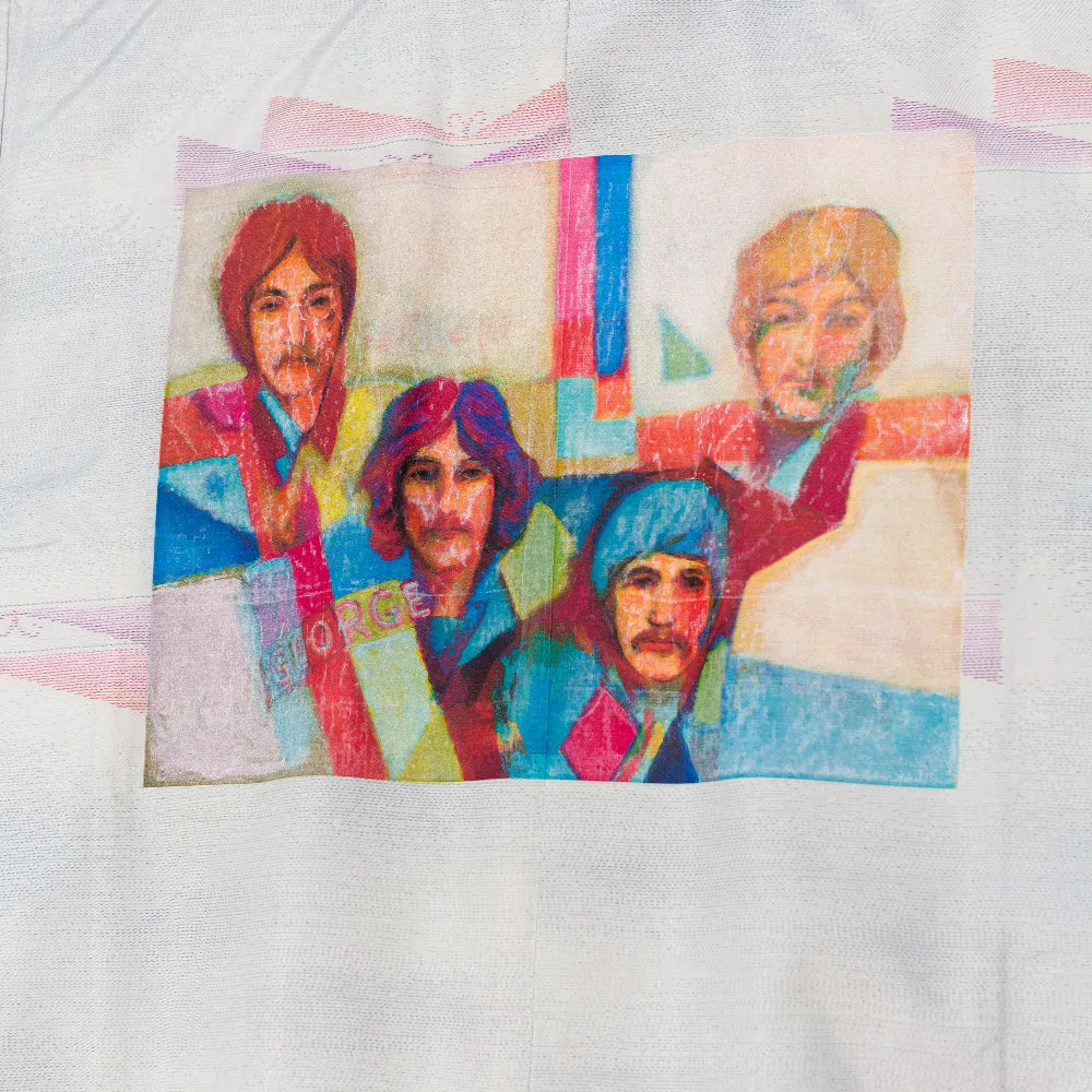 "The Beatles" Reimagined Vintage Kimono - Kimono Zulu Artist Collaboration with David Adickes