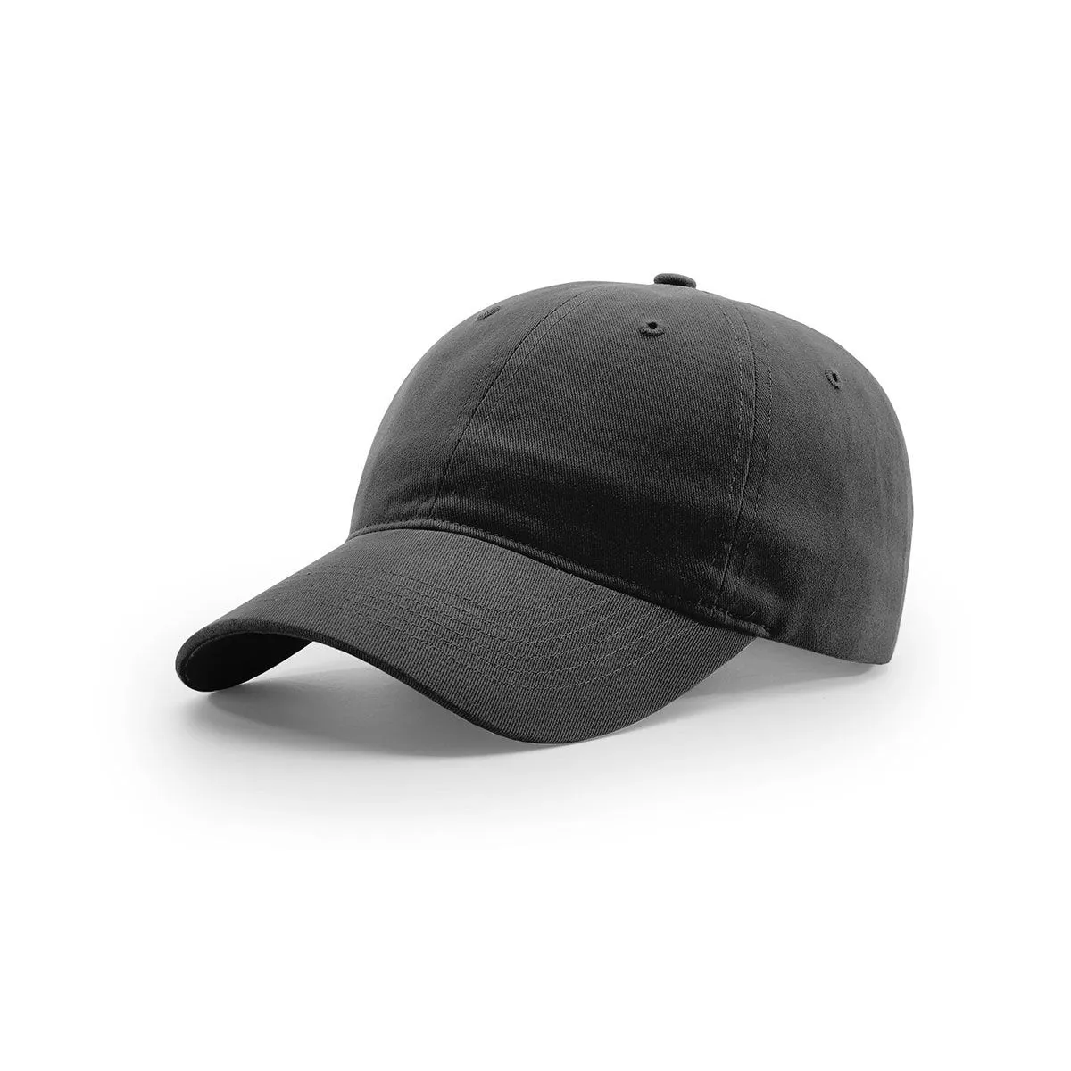 Richardson Black Lifestyle Unstructured Brushed Chino Cap