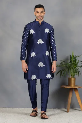 Ruh - Foil Mirror & Silk - Kurta Set