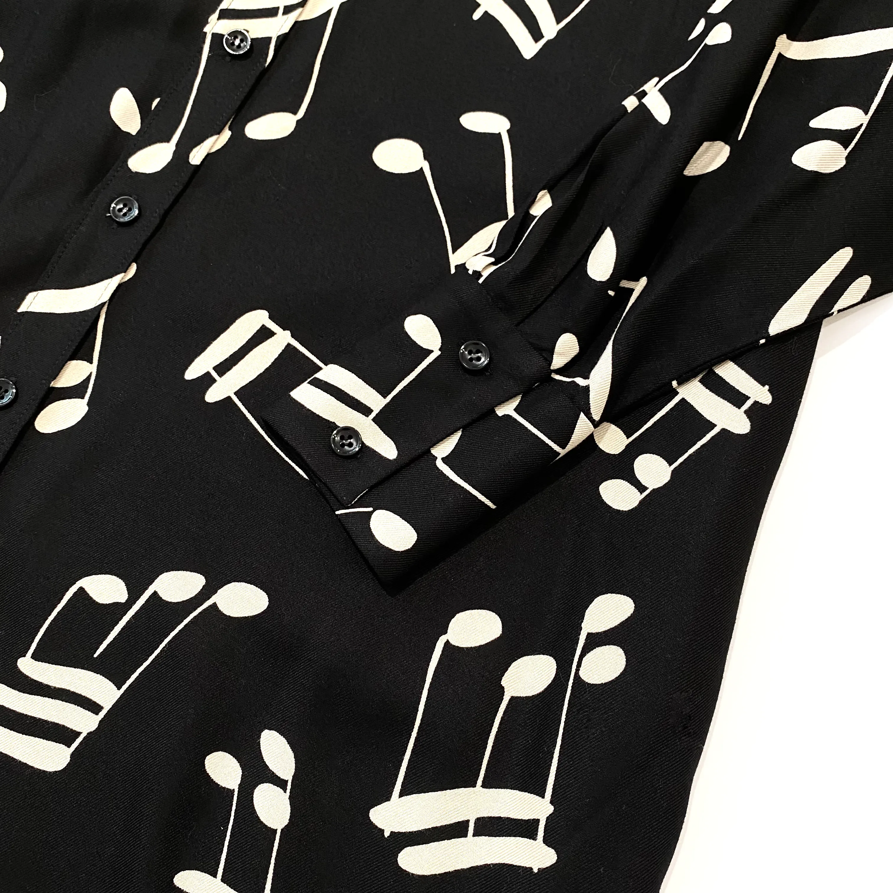 Saint Laurent Music Note Shirt Dress