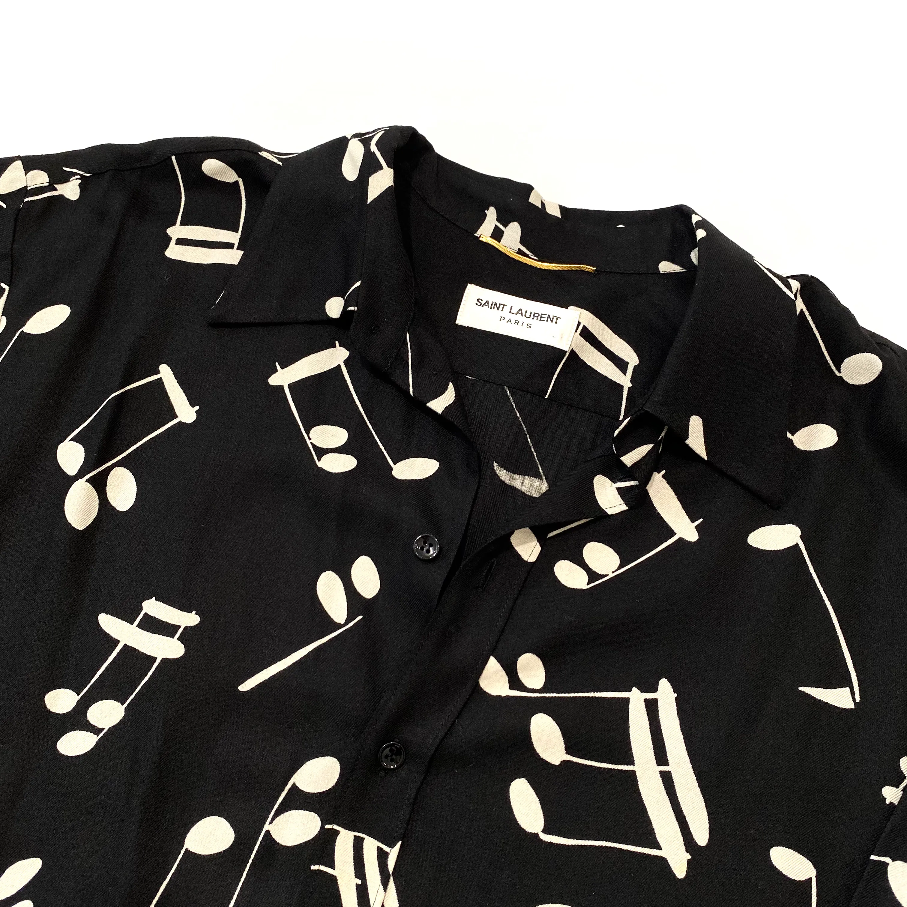 Saint Laurent Music Note Shirt Dress