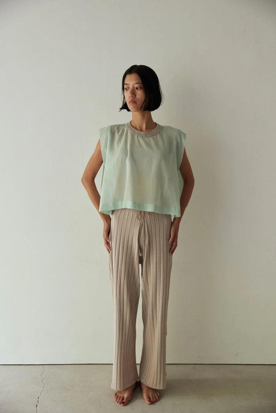 Silk Rib Pants  [ Classic ] Eco Silk