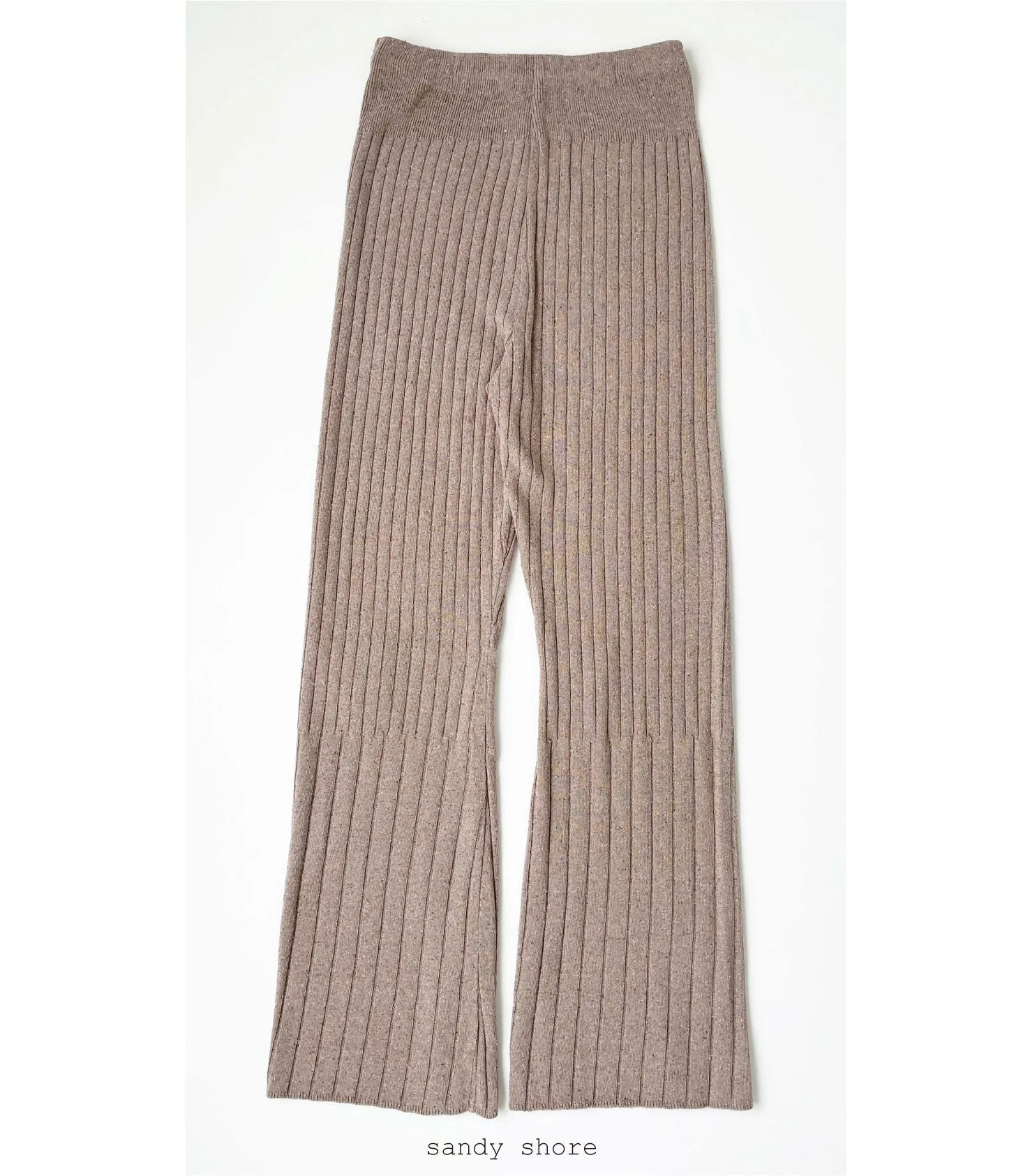 Silk Wide Rib Pants / Eco Silk 100%