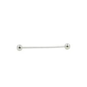 Silver Ball Collar Bar