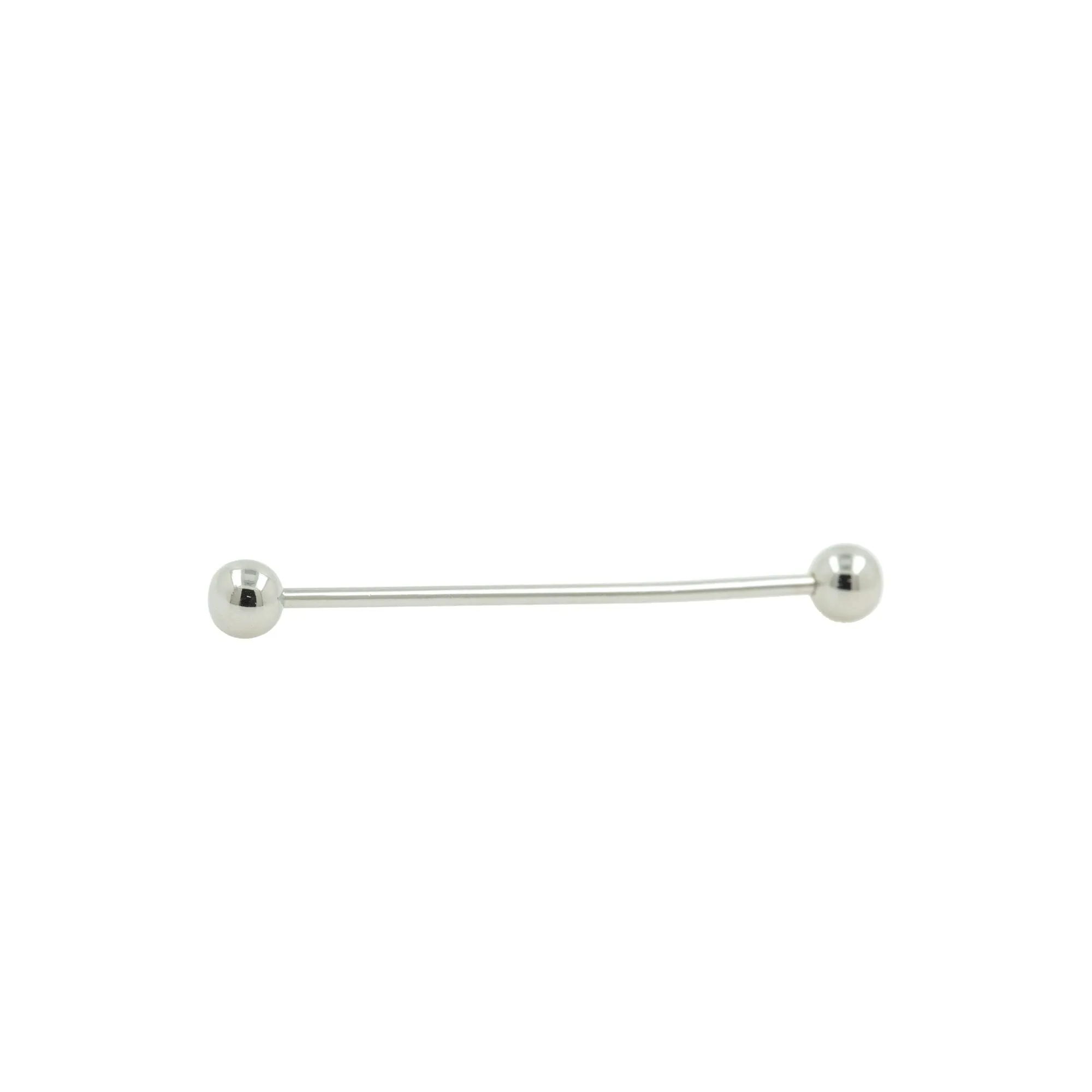 Silver Ball Collar Bar