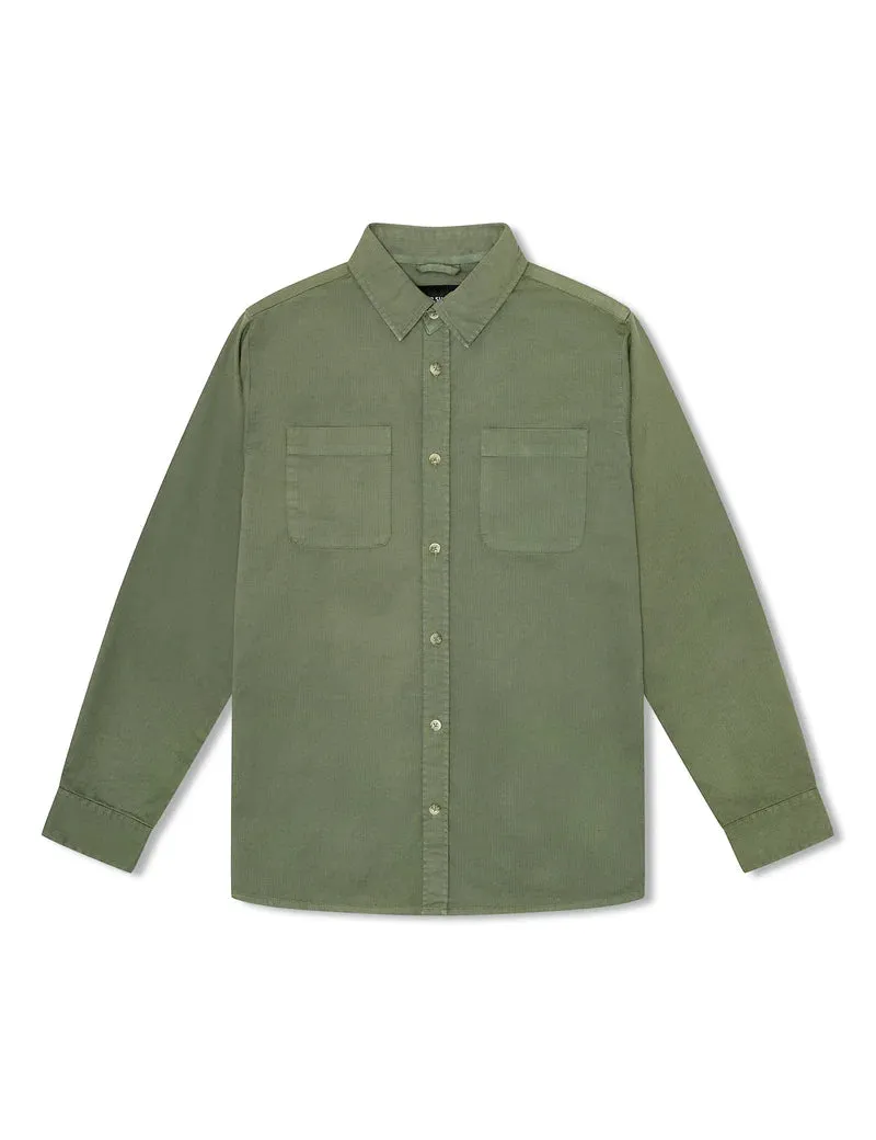 Simple | York Long Sleeve Shirt | Army