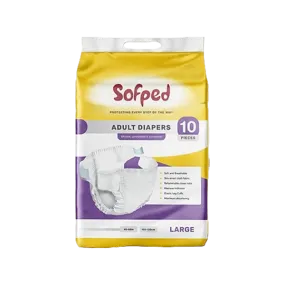 SOFPED ADULT DIAPERS LARGE SIZE 10PCS