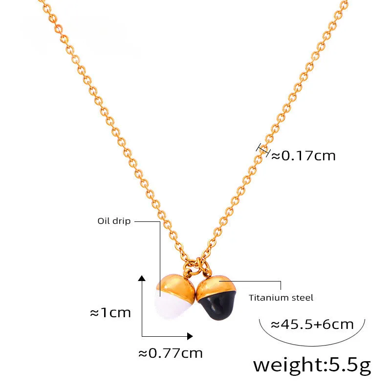 Statement Heart Facial Pendant Collarbone Necklace