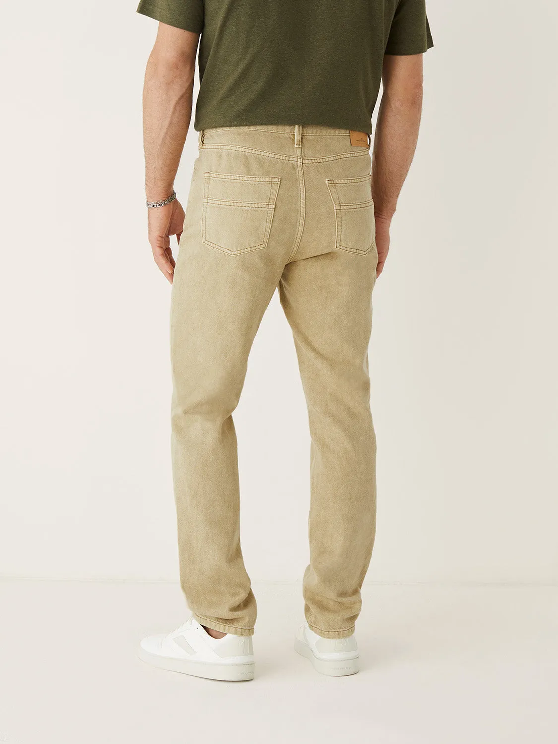 The Adam Slim Fit Hemp Jean in Sandy Beige