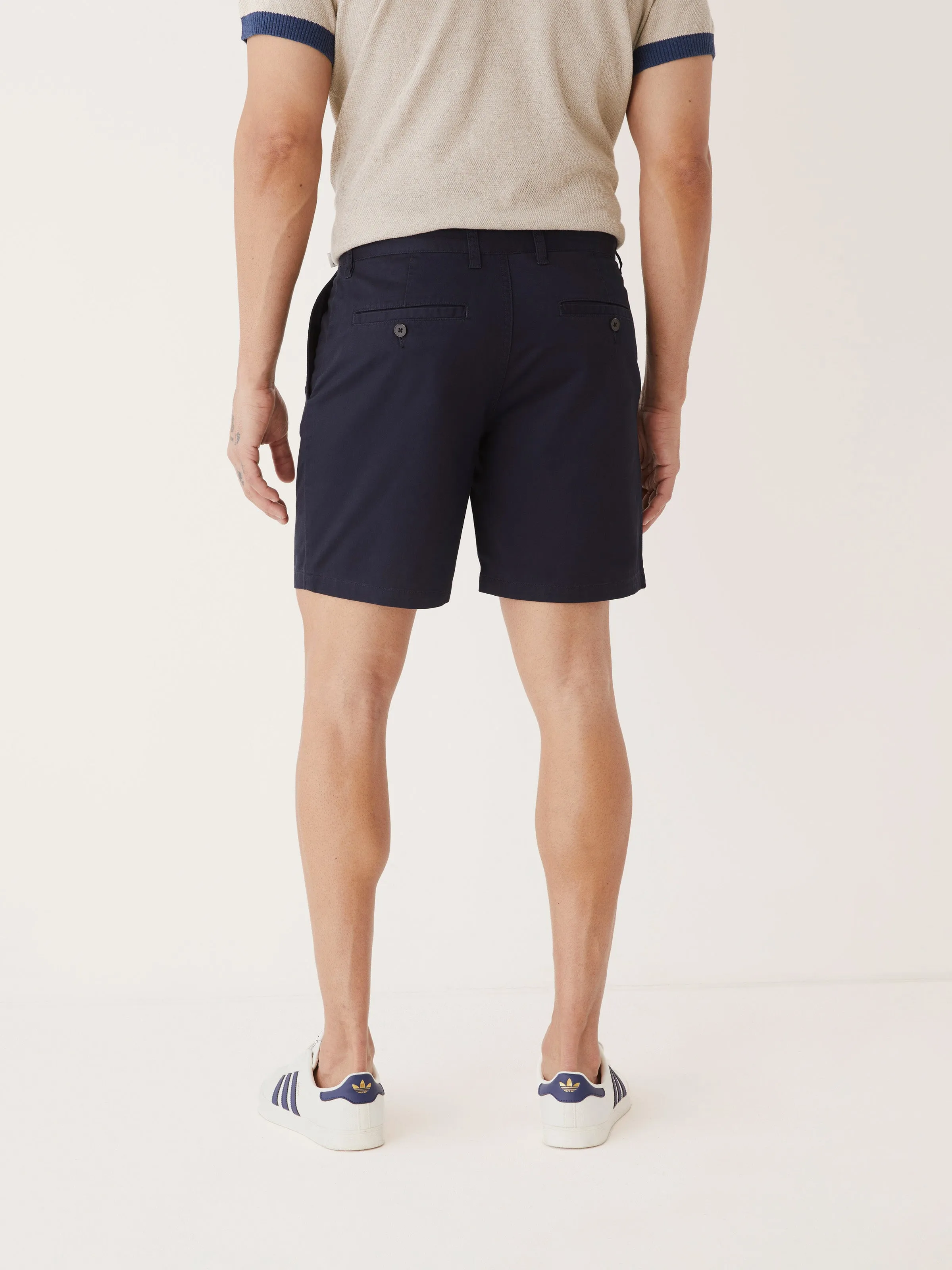 The Brunswick Chino Slim Fit 7in Short in Deep Blue