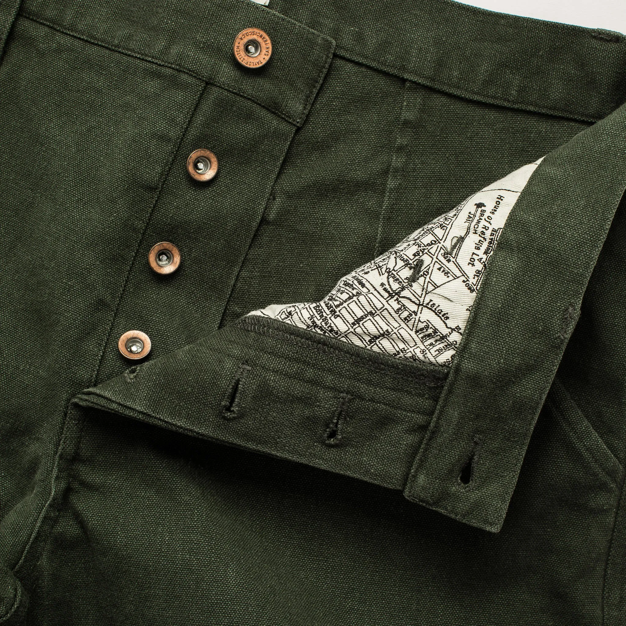 The Camp Pant in Dark Olive Boss Duck