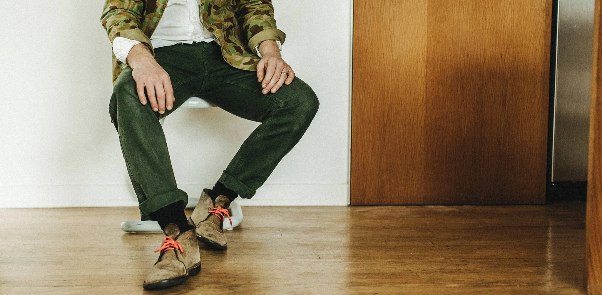 The Camp Pant in Dark Olive Boss Duck