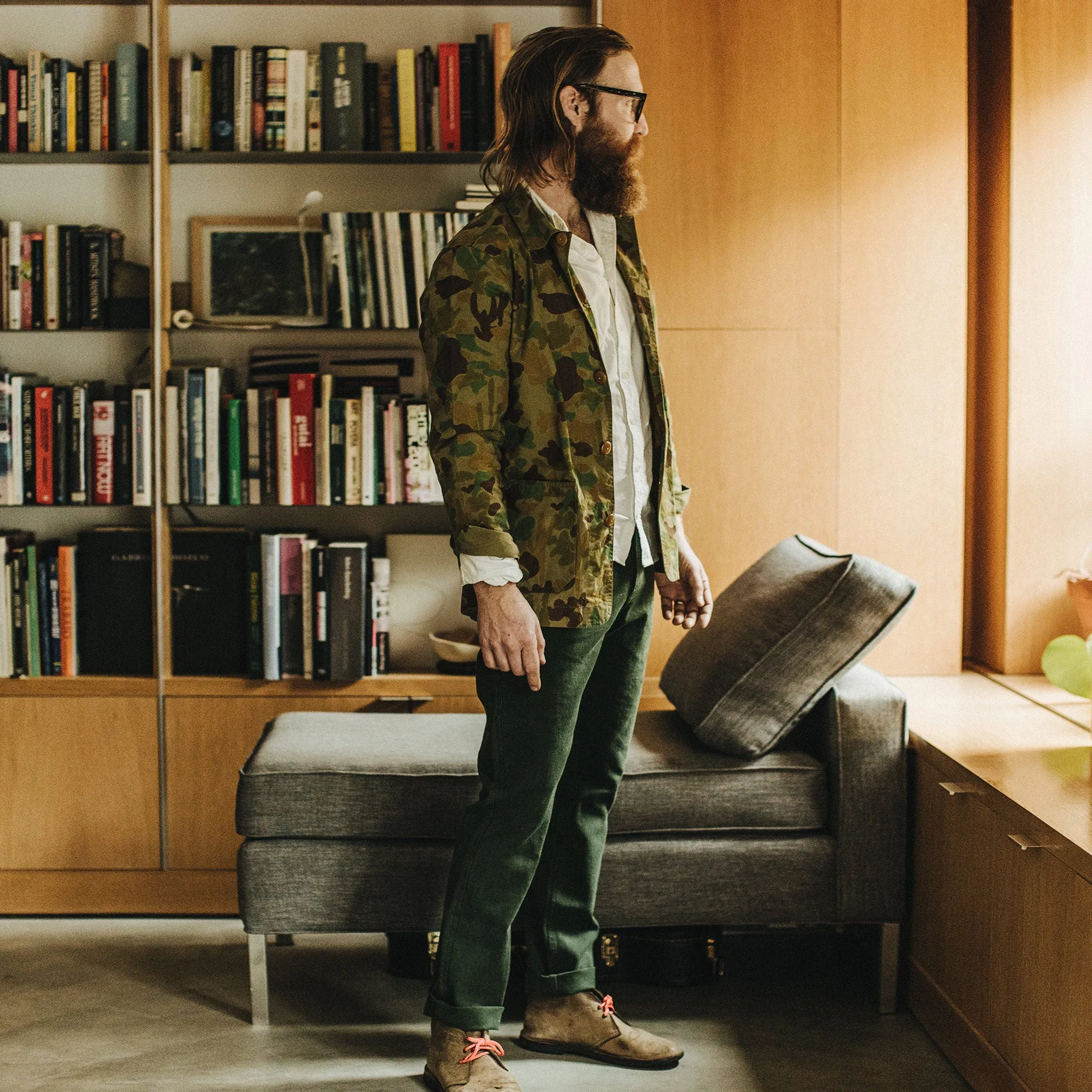 The Camp Pant in Dark Olive Boss Duck