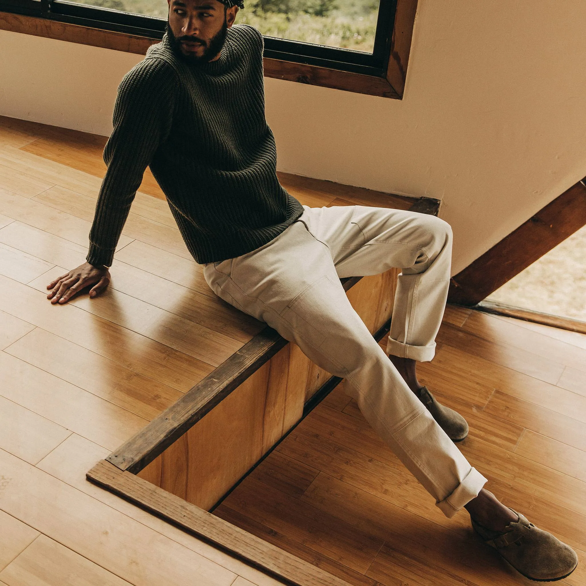 The Chore Pant in Natural Boss Duck