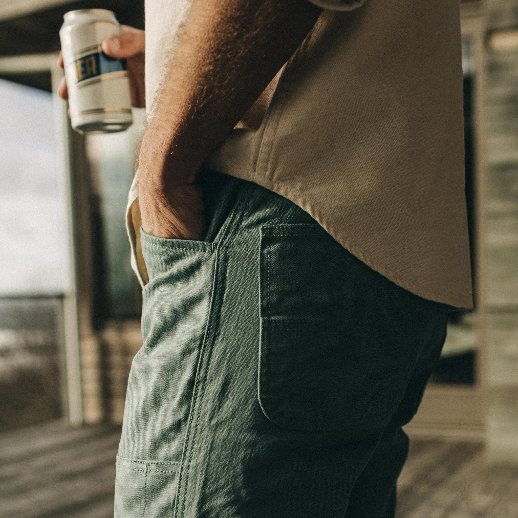 The Chore Pant in Ocean Boss Duck