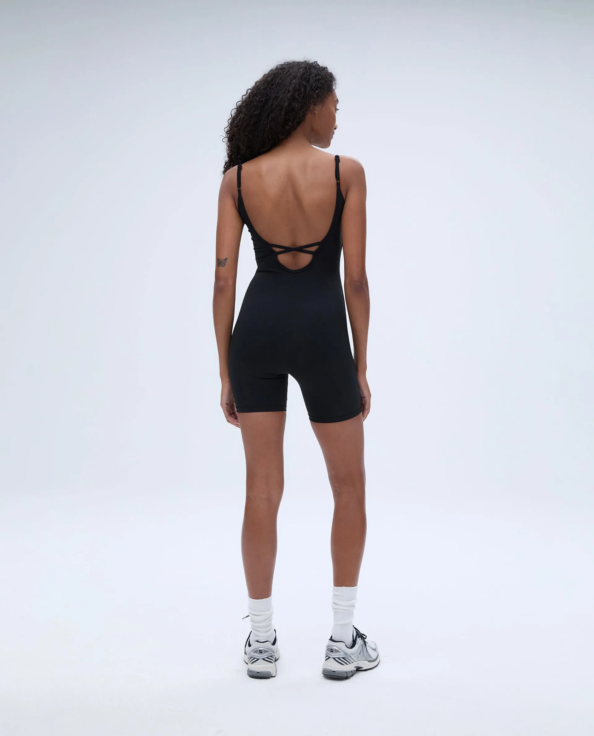 Ultimate Low Cross Back Romper - Black