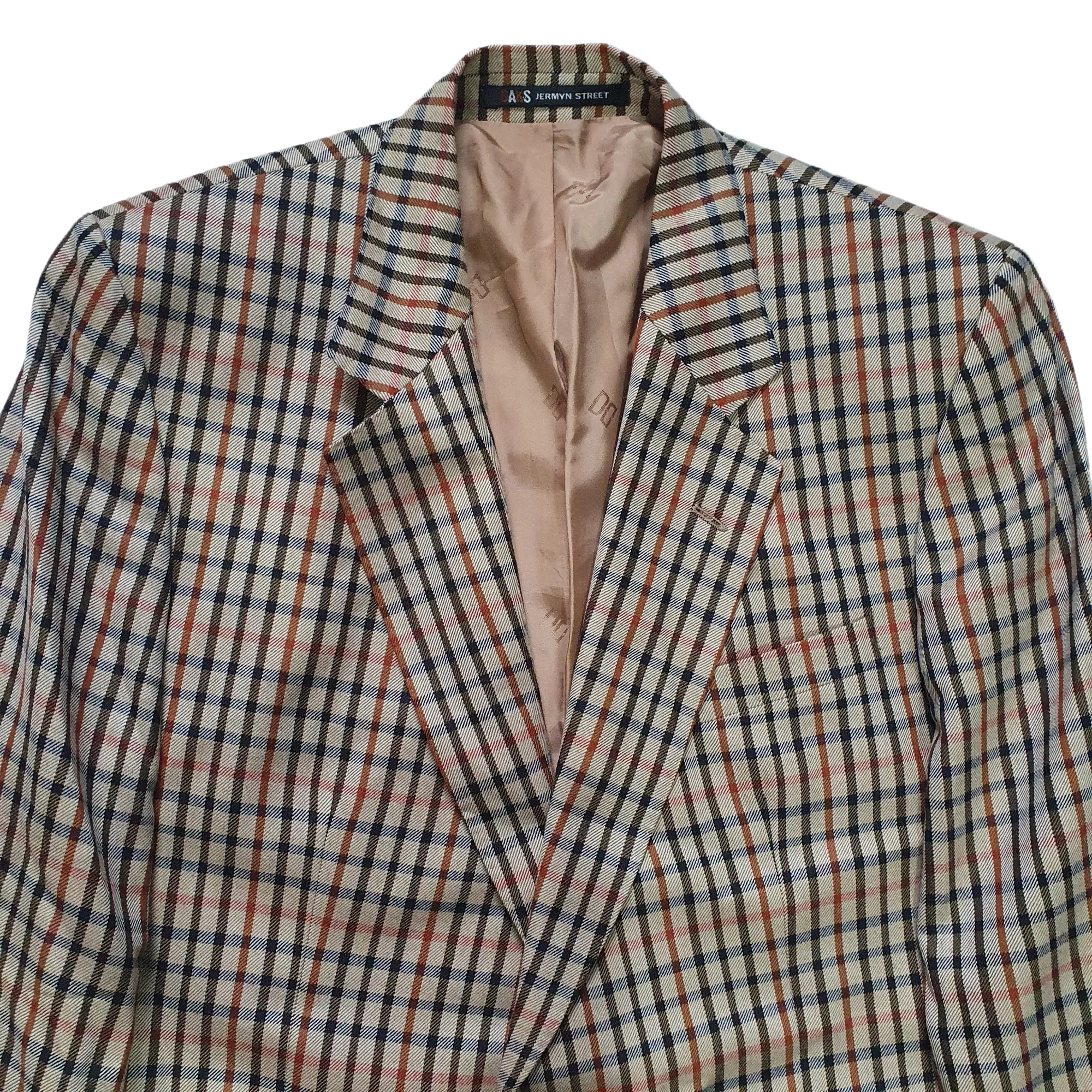 Vintage 'DAKS - Jeremy Street' Plaid Oversized Blazer 44" Chest