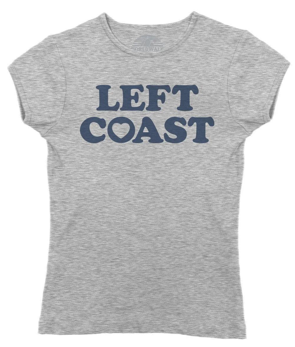 Women's Left Coast T-Shirt - California Oregon Washingon West Coast