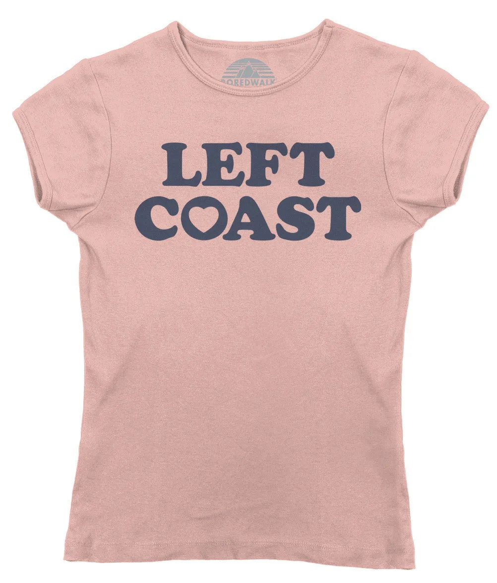 Women's Left Coast T-Shirt - California Oregon Washingon West Coast