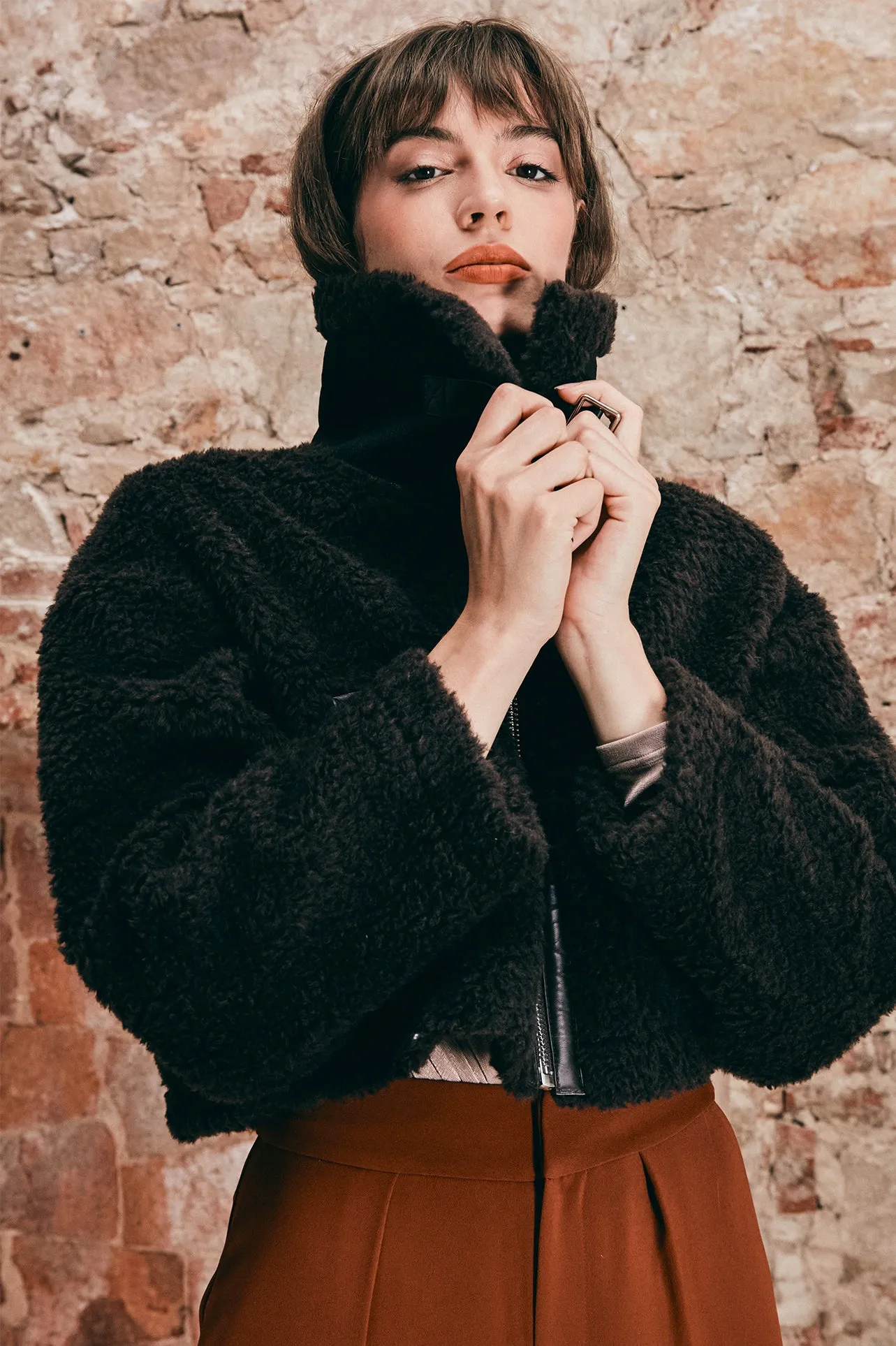 WOOL  BOMBER