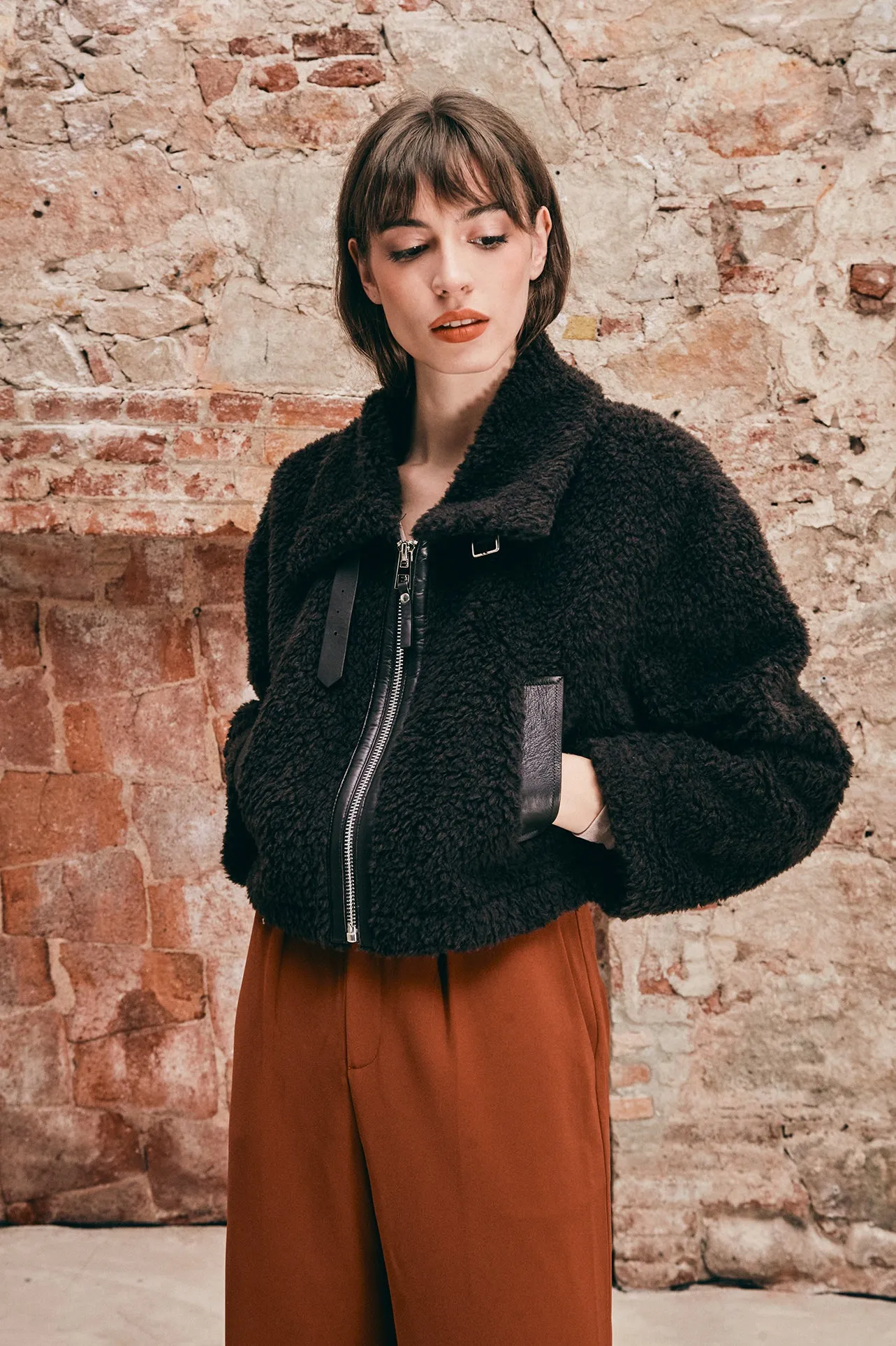 WOOL  BOMBER