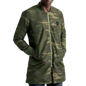 Xavier Longline Bomber Jacket - Camo