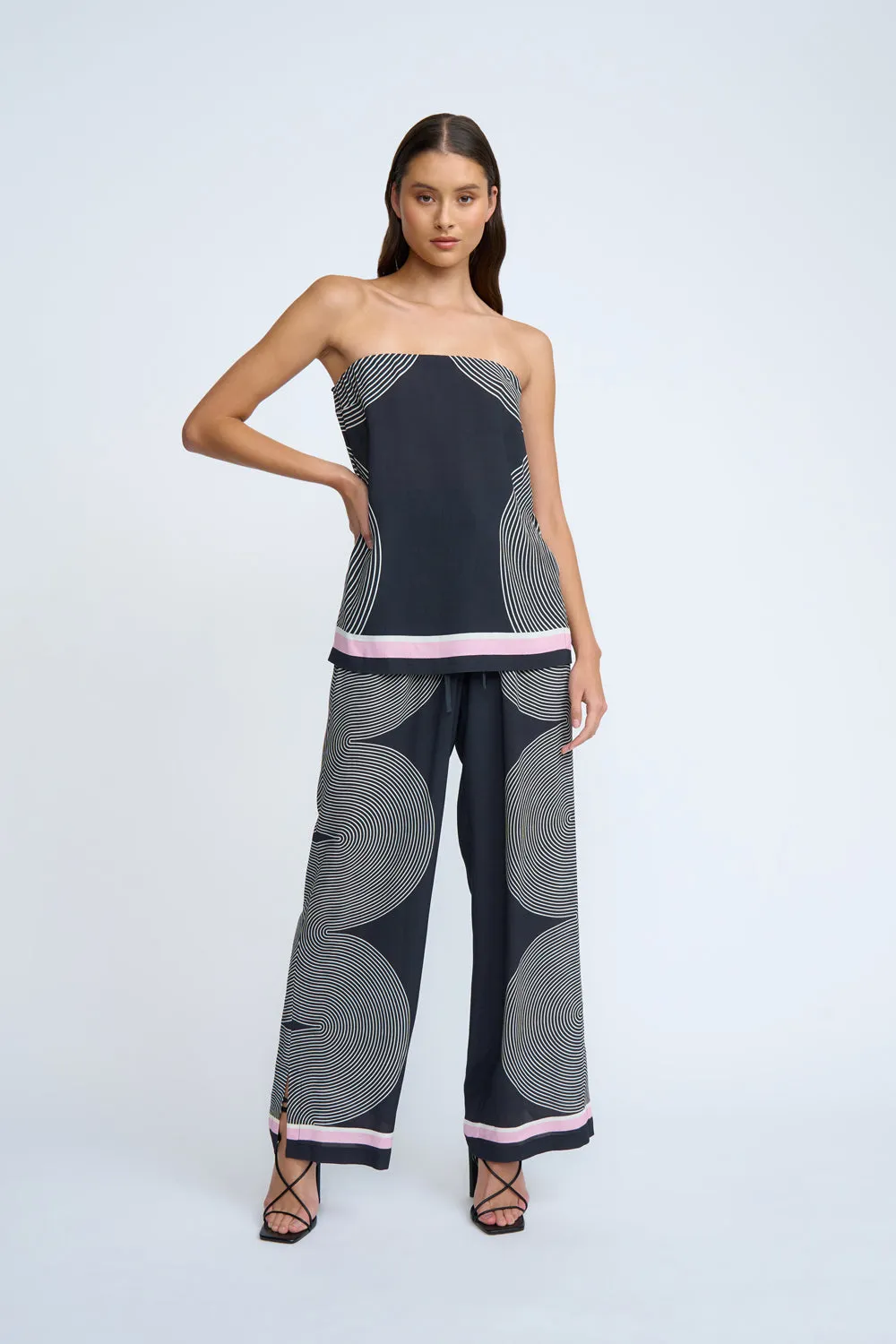 Zen Linear Pant | Final Sale - Black Ivory Pink