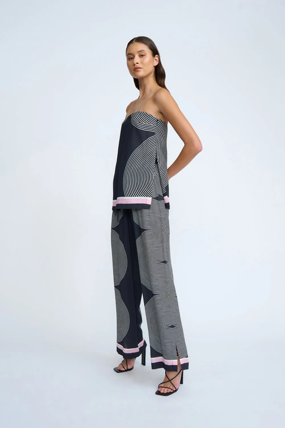 Zen Linear Pant | Final Sale - Black Ivory Pink